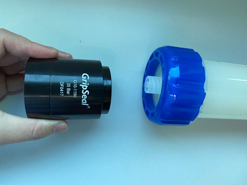 血液透析器气密性检测快速密封接头
