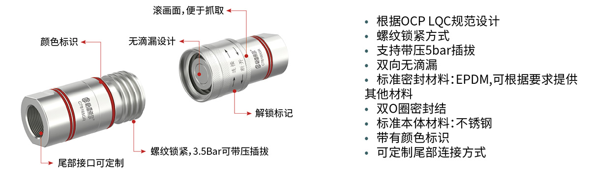 C78系列大流量公母头产品特点