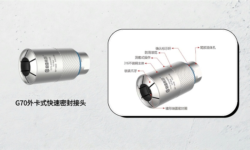 新能源电控老化测试，格雷希尔快速密封接头G70/G70R核心方案